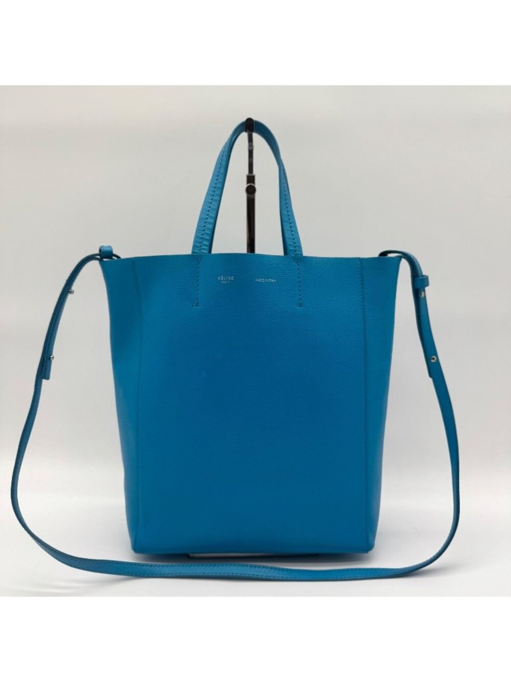 Celine Tote Vertical Cabas Small Handbag Blue 2-Way